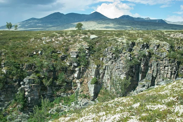 Norwegia Tle Krajobrazu — Zdjęcie stockowe