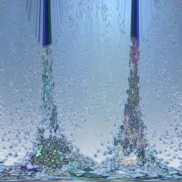 Gota Água Vidro — Fotografia de Stock