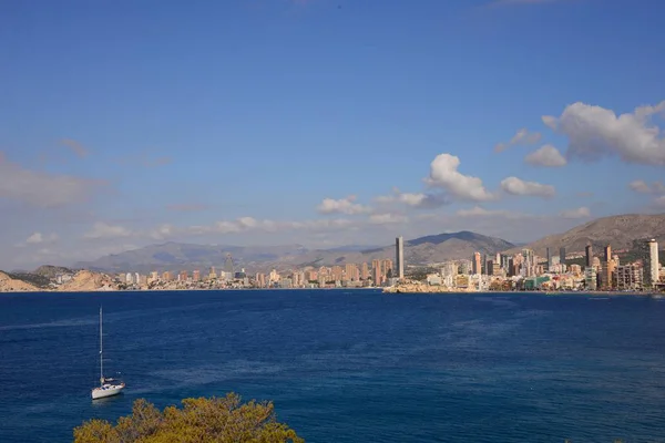 Benidorm Spanien Medelhavet Fasader — Stockfoto