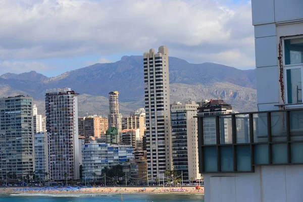 Benidorm Spain Mediterranean Sea Facades — Stock Photo, Image