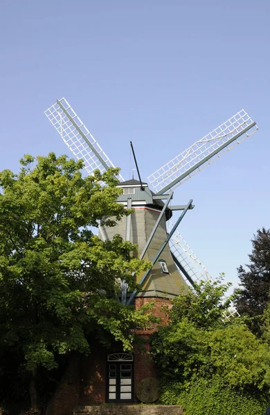 Nordermuhle Melfeld Windmill Fortuna Mill Dithmarfell Feld Holstein Engineering Architecture — стоковое фото