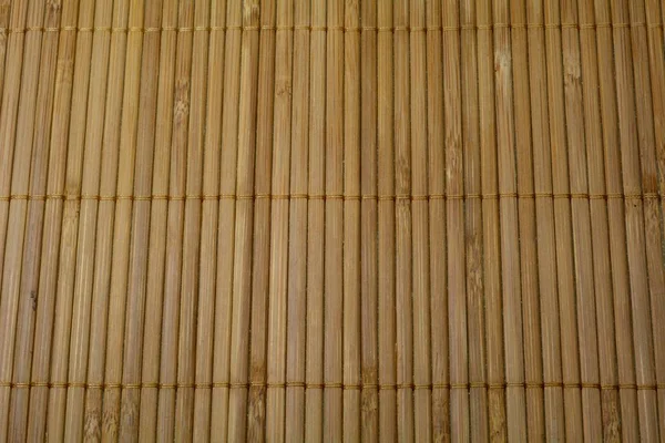 Esteira Bambu Textura Fundo — Fotografia de Stock