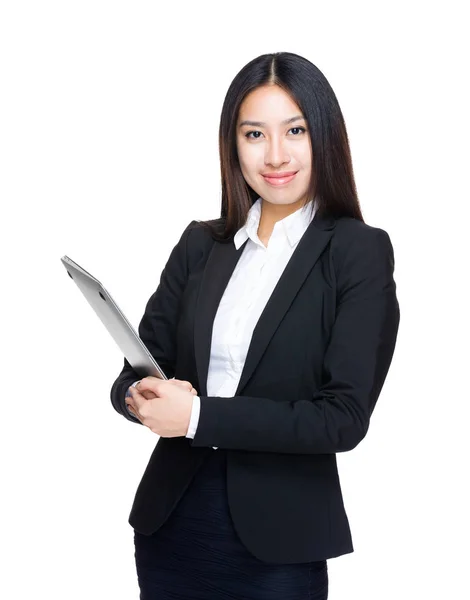 Businesswoman Laptop Computer — Stock Photo, Image