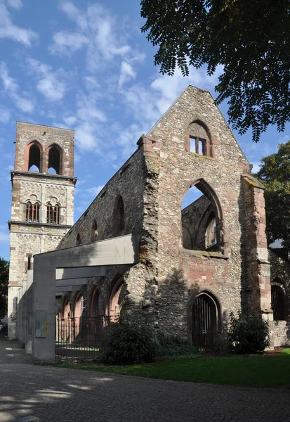 Kyrkan Christoph Mainz Ruin Kirchenruin Christopher Krig Minnesmärke Christofer Kyrka — Stockfoto