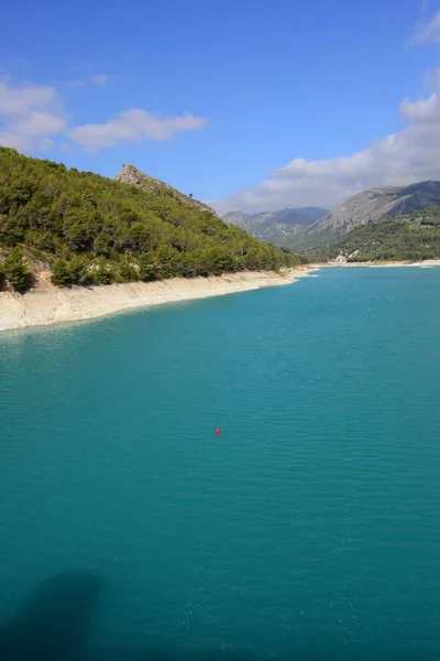 Schneller Leerer Stausee Guadalest Costa Blanca Spanien — Stockfoto