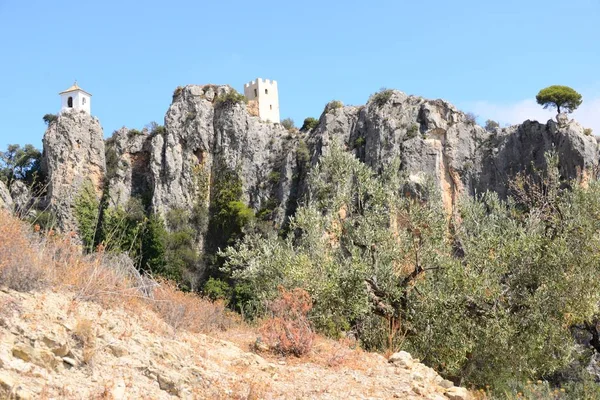 Burgruine Guadalest Costa Blanca Spanje — Stockfoto