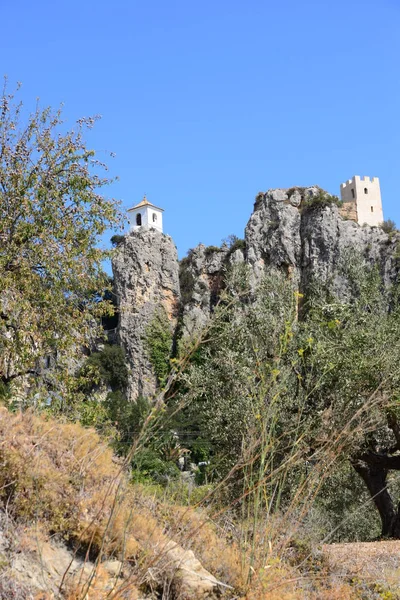 Ruïnes Guadalest Costa Blanca Spanje — Stockfoto