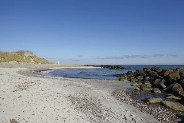 Die Küstenlinie Bei Skagen Dänemark Nordjütland Der Nähe Des Zusammenflusses — Stockfoto