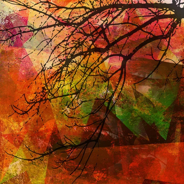秋の絵画モチーフグラフィック — ストック写真