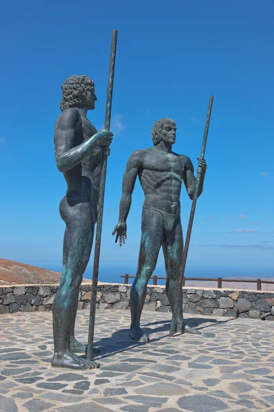 Fuerteventura Statues Ayose Déguisement Dessus Betancuria — Photo