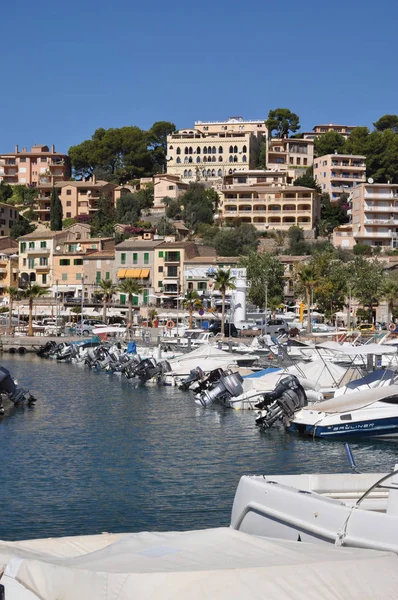 Port Soller Ship Bootshaen Boat Boats Ship Ships North Coast — Stock Photo, Image