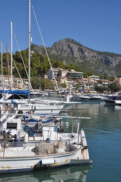 Port Soller Ship Bootshaen Boat Boats Ship Ships North Coast — стоковое фото