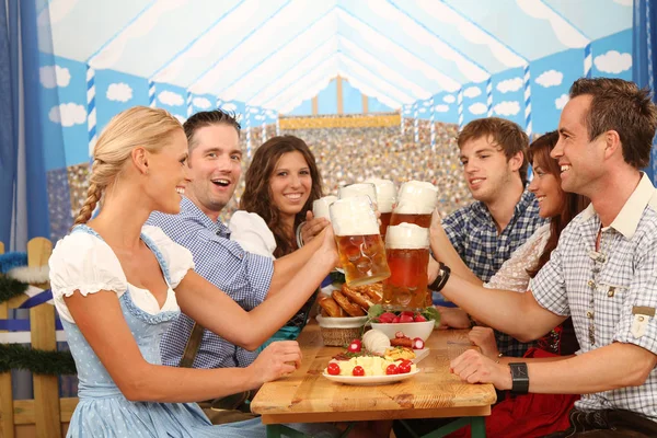 Group Beer Tent — Stock Photo, Image