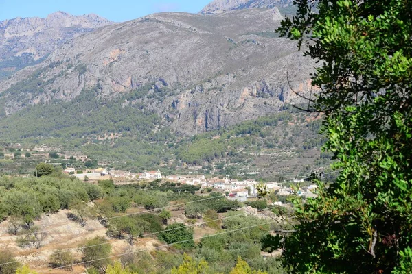 Skrytá Vesnice Horách Costa Blanca Španělsko — Stock fotografie