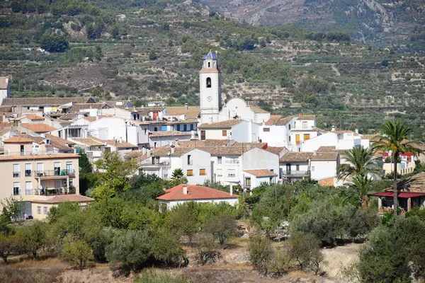 Pueblo Escondido Montaña Costa Blanca Dolor — Foto de Stock