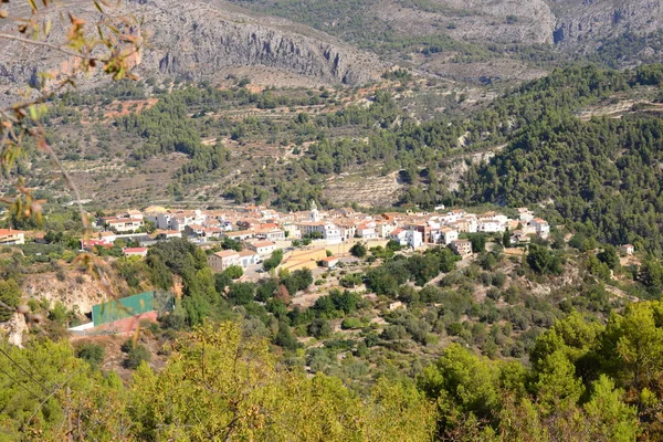 Pueblo Escondido Las Montañas Costa Blanca Dolor —  Fotos de Stock