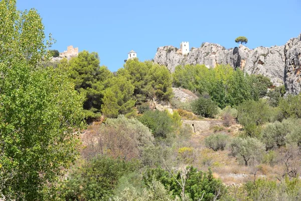 Burgruin Guadalest Costa Blanca Spanien - Stock-foto