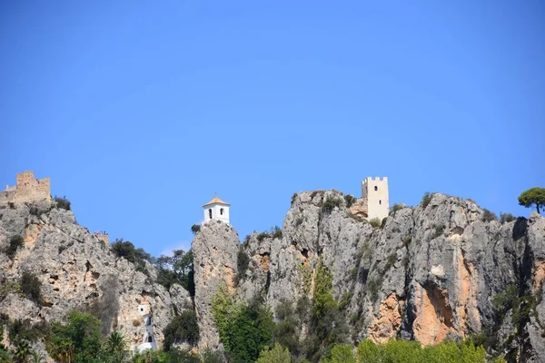 Guadalest Teki Harabeler Costa Blanca Spanya — Stok fotoğraf