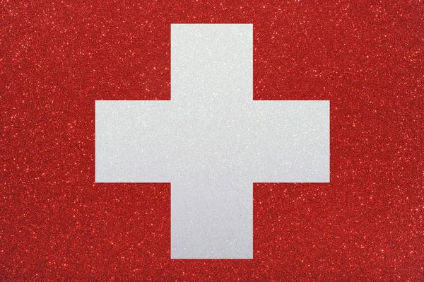 Flagge Der Schweiz Nationalflagge — Stockfoto