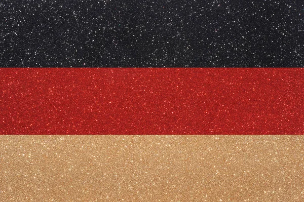 Bandiera Germania Fatta Materiale Scintillante Glitter — Foto Stock