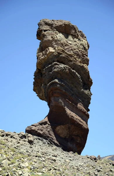 ロック シンチャド テネリフェ ロック ガルシア 石の木 神の指 フェルストーム 奇妙な カナリア諸島 — ストック写真