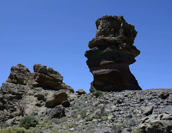 Roque Cinchado Tenerife Roques Garcia Árbol Piedra Dedo Dios Roca — Foto de Stock