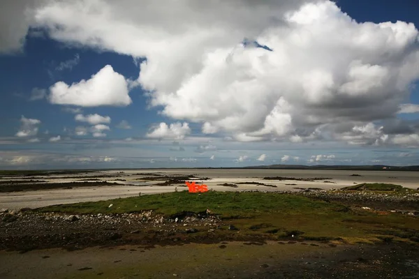 Vista Sul Mare Nuvole Sulla Spiaggia — Foto Stock