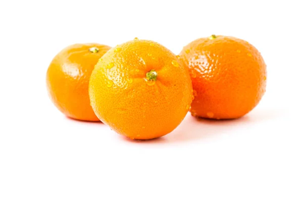 Fruit Orange Frais Sur Fond Blanc — Photo