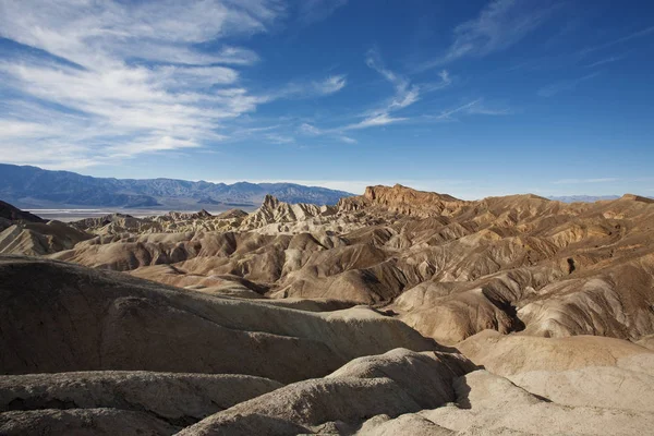 Panorama Zabriskie Point Parque Natiomal Vale Morte Califórnia — Fotografia de Stock