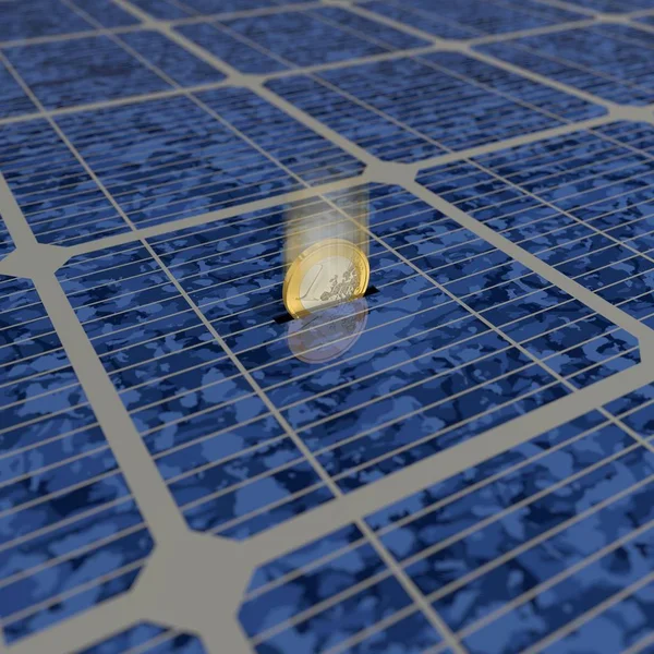 Ahorrar Dinero Con Energía Solar — Foto de Stock