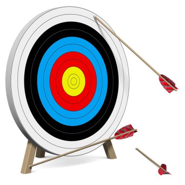 arrows do not hit the target clipart