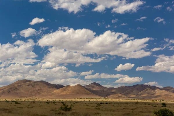 Poušť Sonora Mexiku Plošinami Modré Obloze — Stock fotografie
