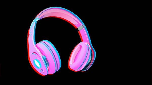 Auriculares Ilustración Vectorial Música —  Fotos de Stock