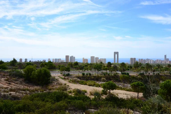 Стены Benidorm Costa Blanca Spain — стоковое фото