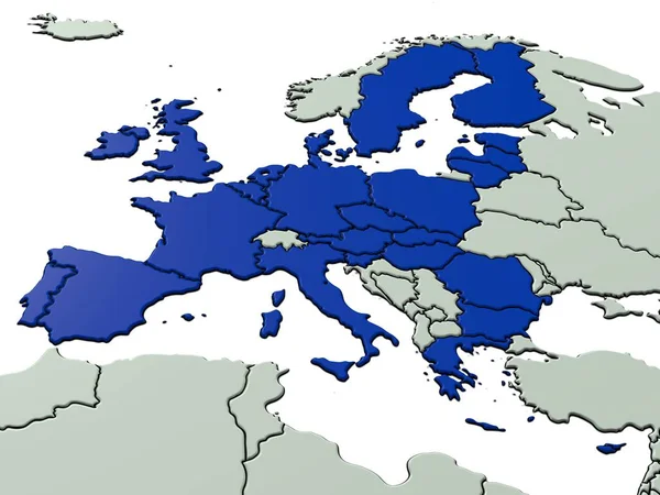 Modrá Evropská Unie — Stock fotografie