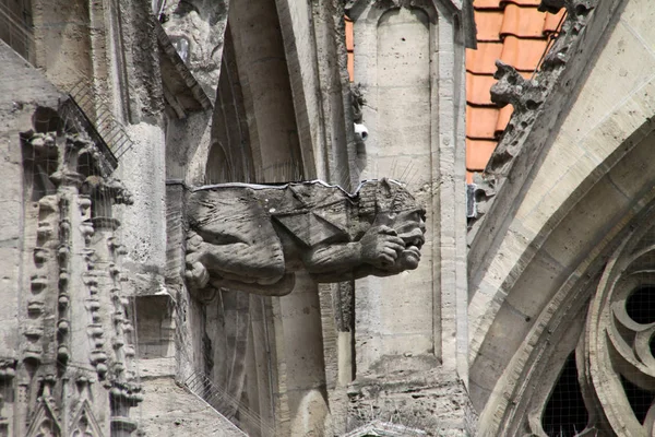 Güzel Ortaçağ Katedrali Mimarisinin Manzarası — Stok fotoğraf