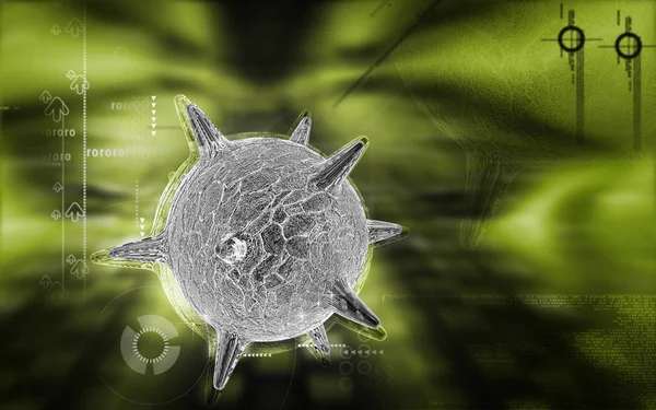 Digital Illustration Herpes Virus Colour Background — ストック写真
