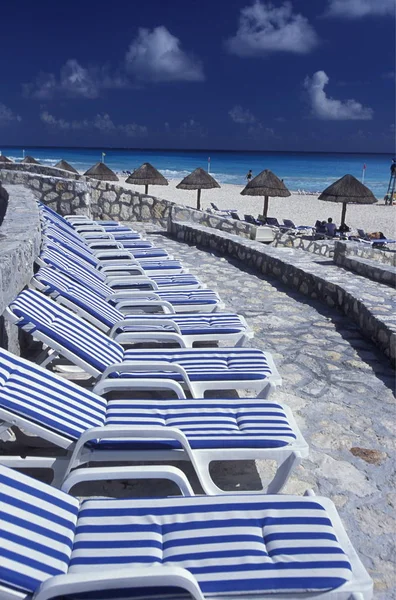 Meksika Nın Güneyindeki Yucatan Eyaletindeki Cancun Plajı — Stok fotoğraf