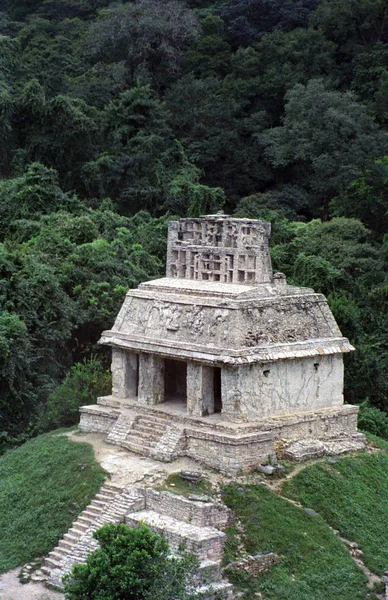 Die Maya Ruinen Von Pallenque Der Provinz Chiapas Mexiko — Foto de Stock