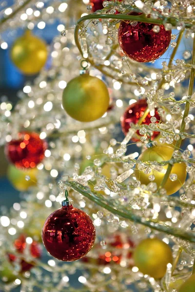 Detail Van Een Moderne Kerstboom Decoratie — Stockfoto