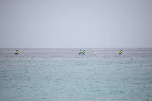 Veleros Marinos Agua Mar Transporte Embarcaciones — Foto de Stock