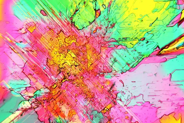 현미경 아래있는 염화나트륨 — 스톡 사진