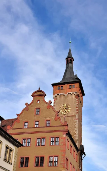 Malebný Pohled Krásnou Středověkou Architekturu — Stock fotografie