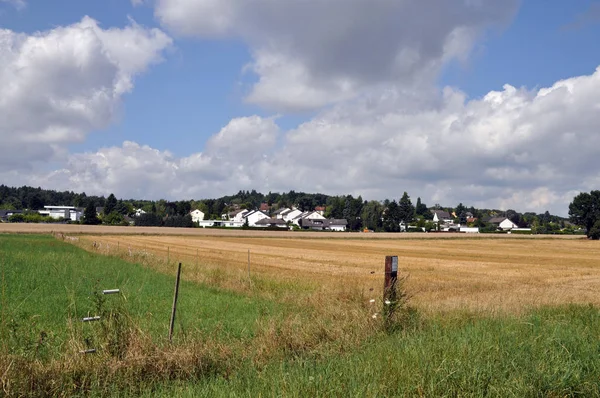 Field Dietzenbach Field Meadow Cultural Landscape Satdt Place Town Suburbs — 图库照片