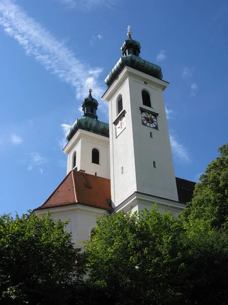 Chiesa Tutzing Sul Lago Starnberg — Foto Stock