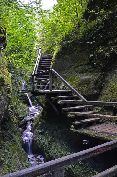 Canyon Oriëntatiepunt Bergen Zandsteen — Stockfoto