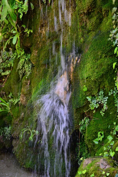Beautiful Panoramic Picture Waterfall Spain Waterfall Del Moli Dels Murris — Stock Photo, Image