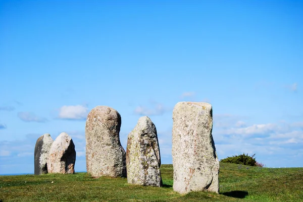 Ancient Standing Stones Swedish Island Oland — Stock Photo, Image