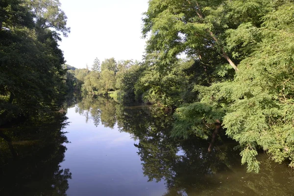 Glan Meisenheim Fiume Ruscello Acquatico Natura Paesaggio Renania Palatinato Germania — Foto Stock