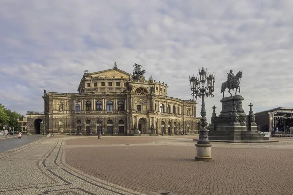Město Dojmy Dresden Semper Oper — Stock fotografie